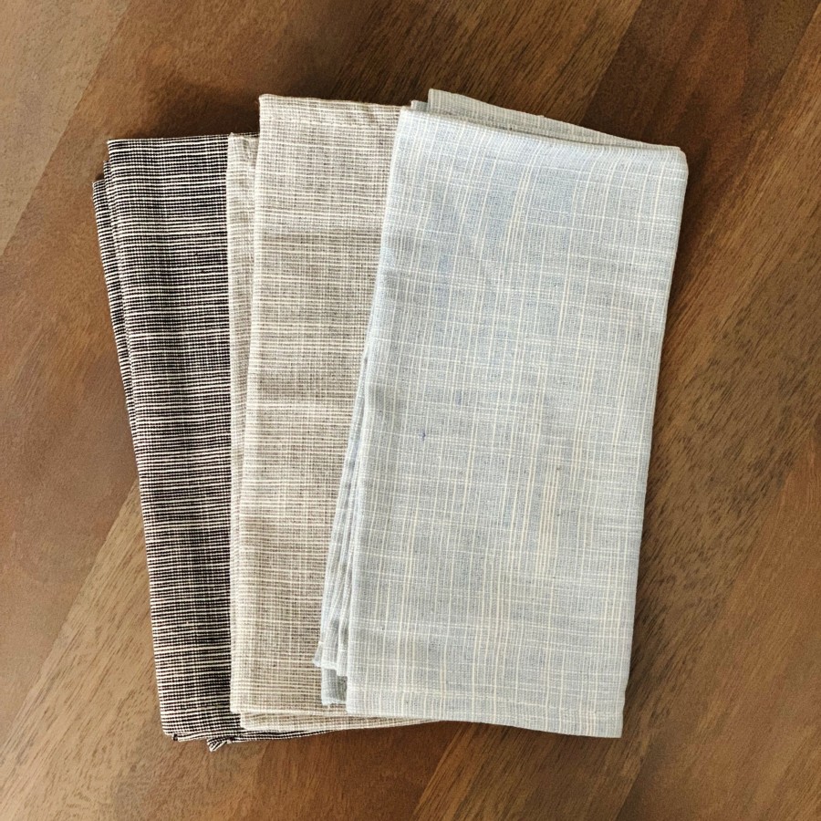 Table Linens Tea + Linen | Blue Vintage Grain Napkins - Set Of 4