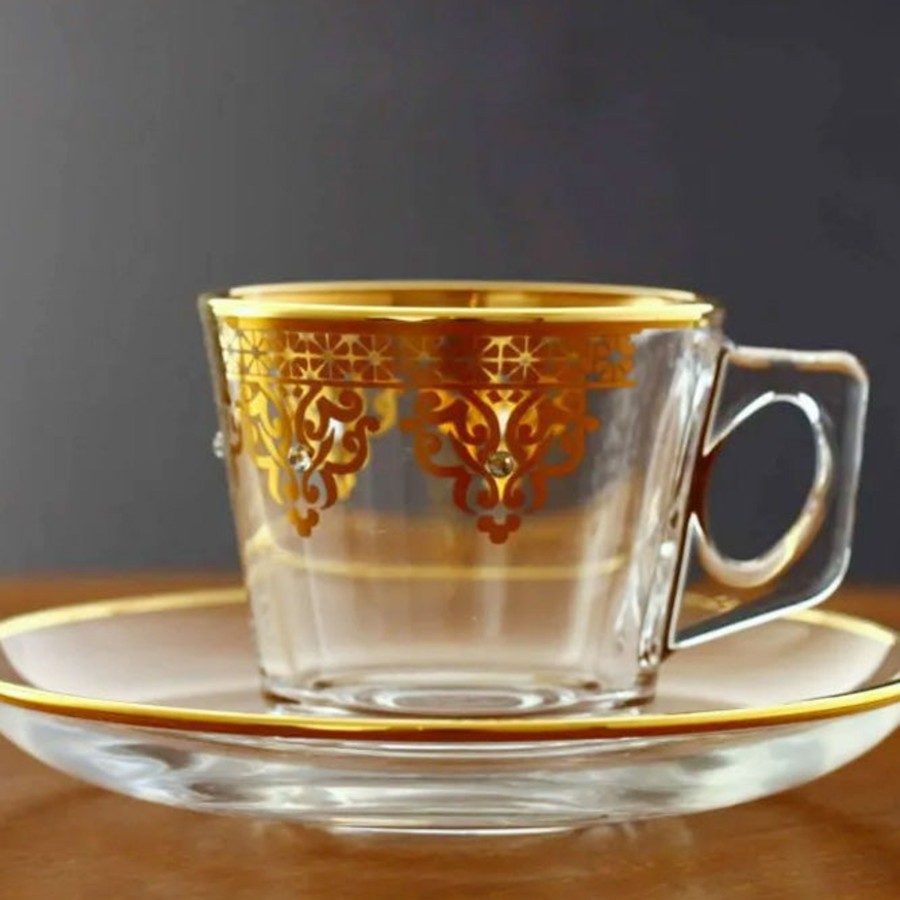 Drinkware Tea + Linen | Areni Embellished Espresso Set