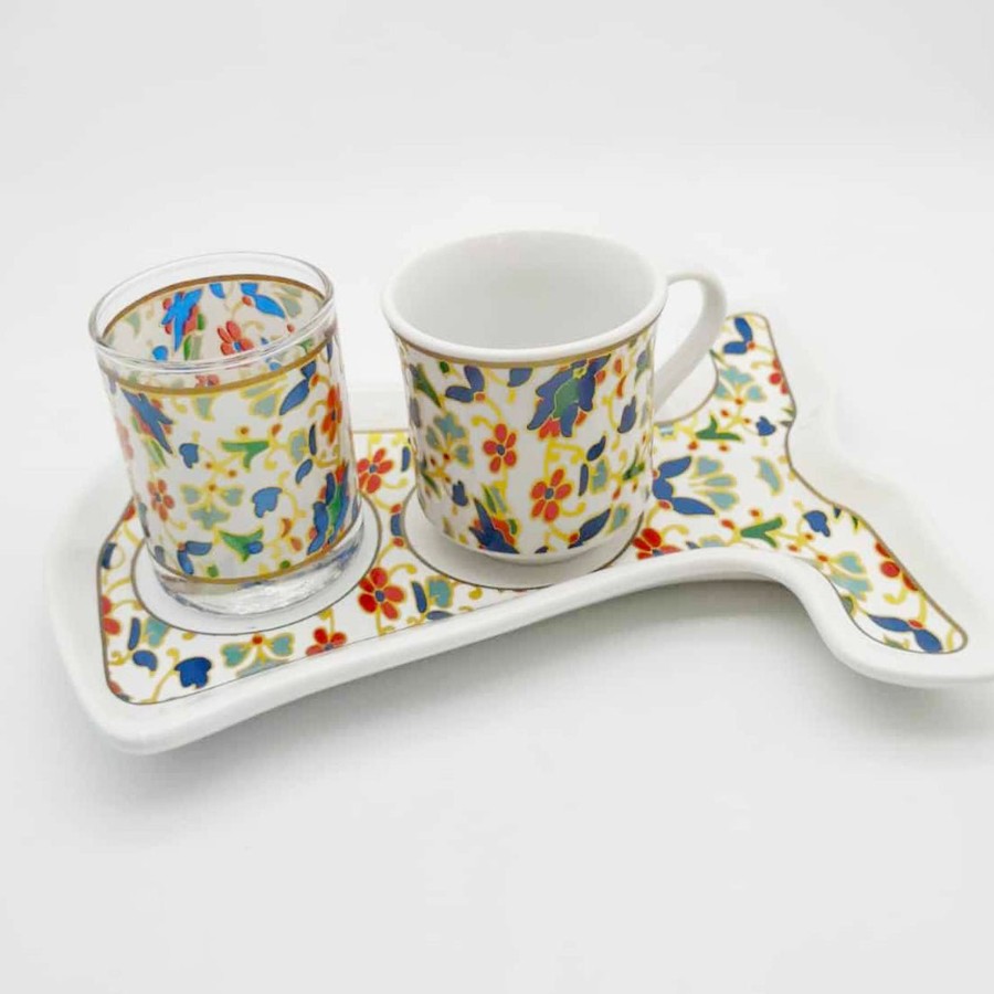 Drinkware Tea + Linen | Ottoman Caftan Turkish Coffee Set