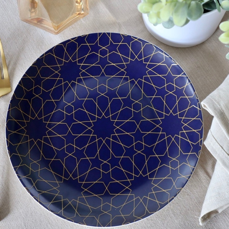 Dinnerware Tea + Linen | Blue Mosaic Appetizer Plates - Set Of 4