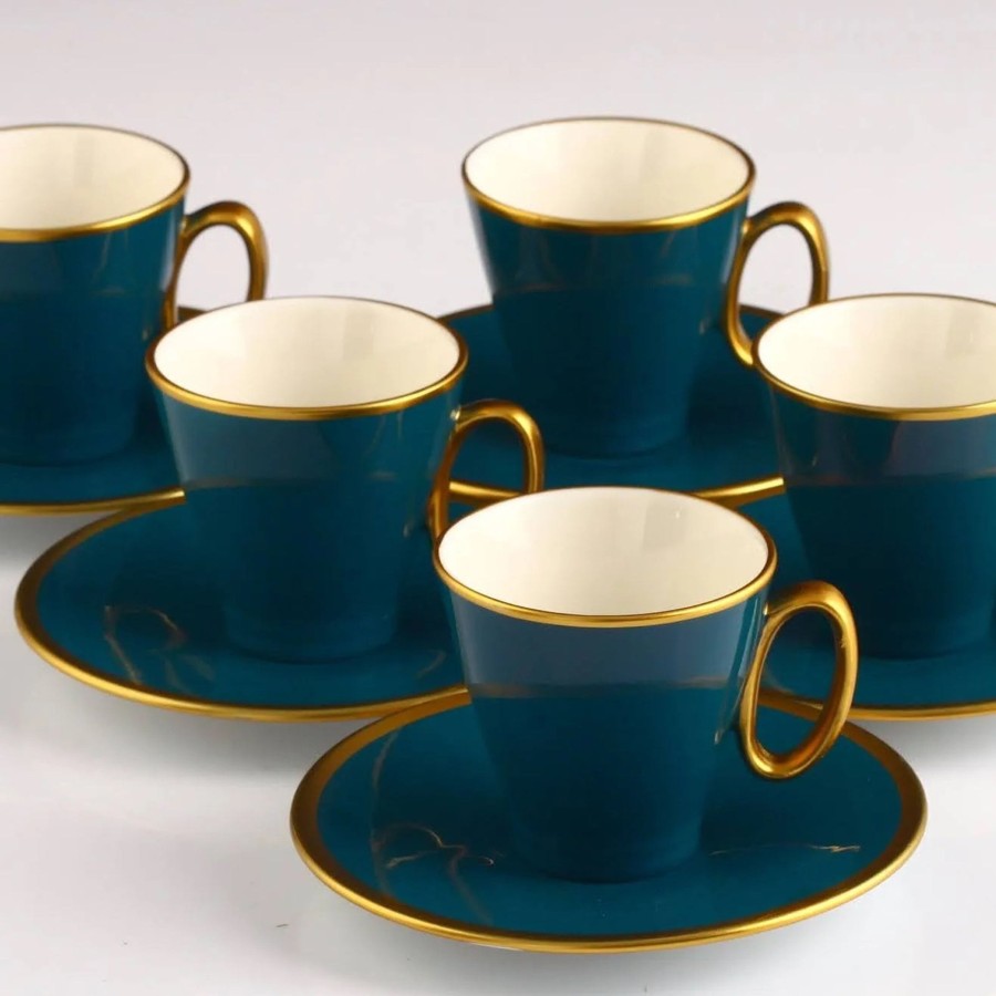 Drinkware Tea + Linen | Organic Dyed Porcelain Coffee Set