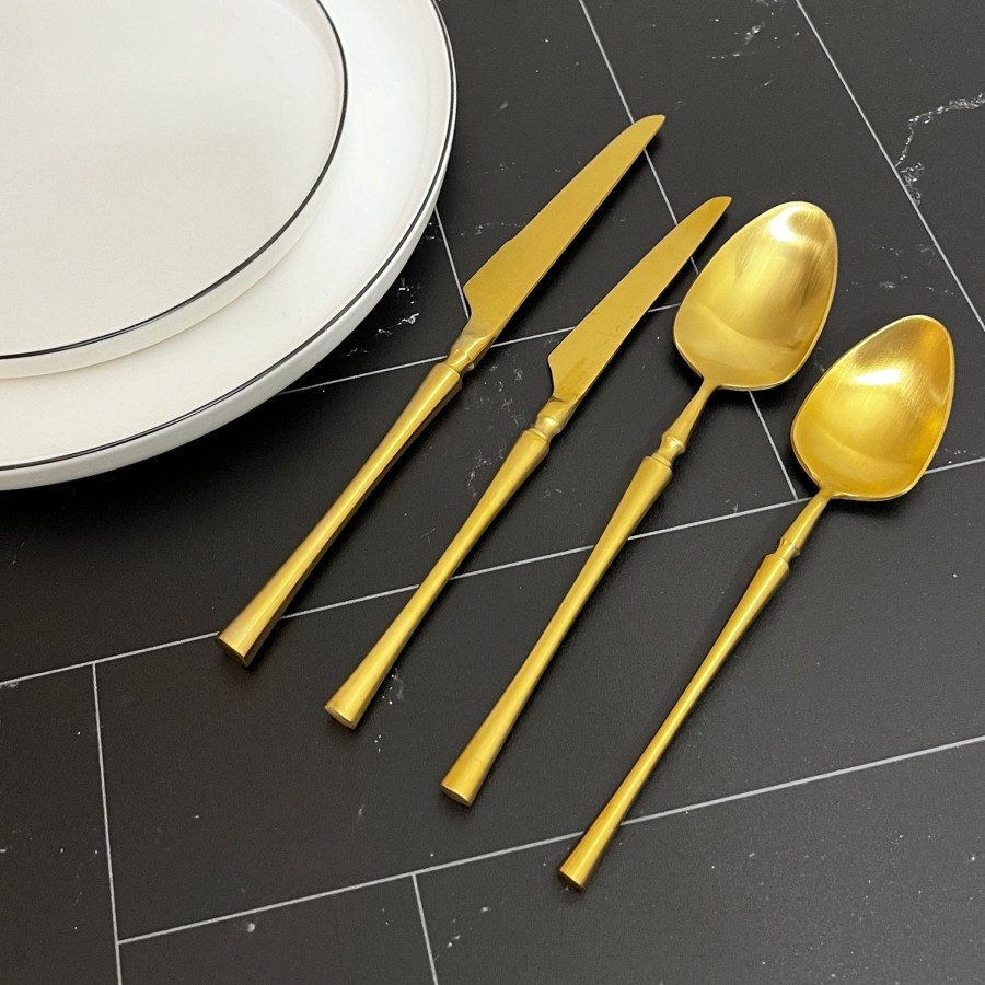 Flatware Tea + Linen | Laurel Flatware Set - Gold