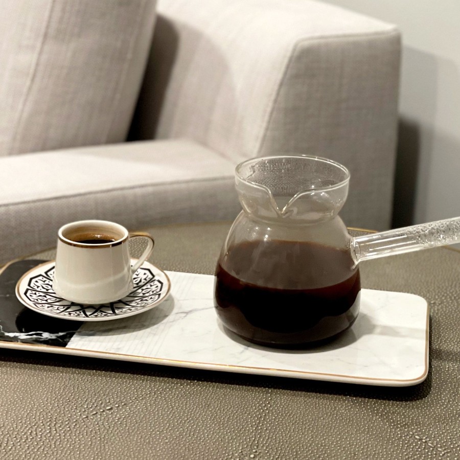 Drinkware Tea + Linen | Glass Turkish Coffee Pot