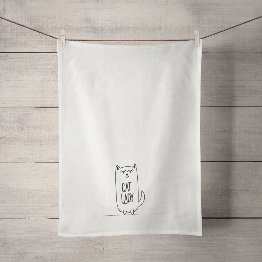 Tea Towels My Tea Towel | Cat Lady Tea Towel