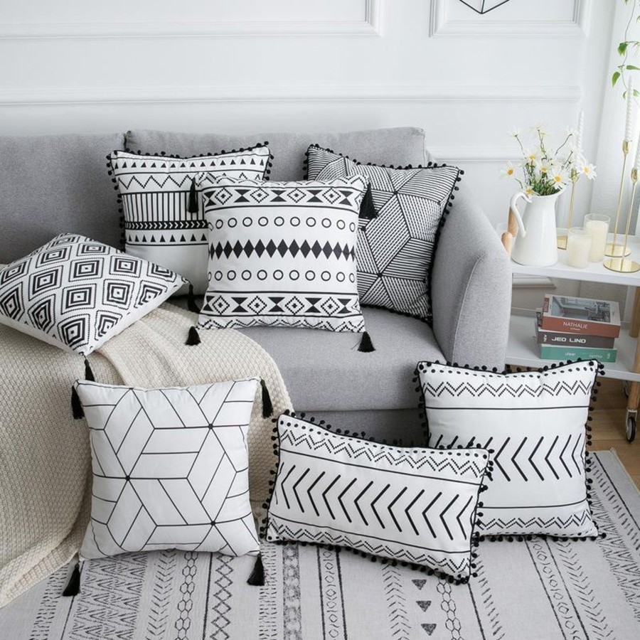 Geometric pillow covers hotsell