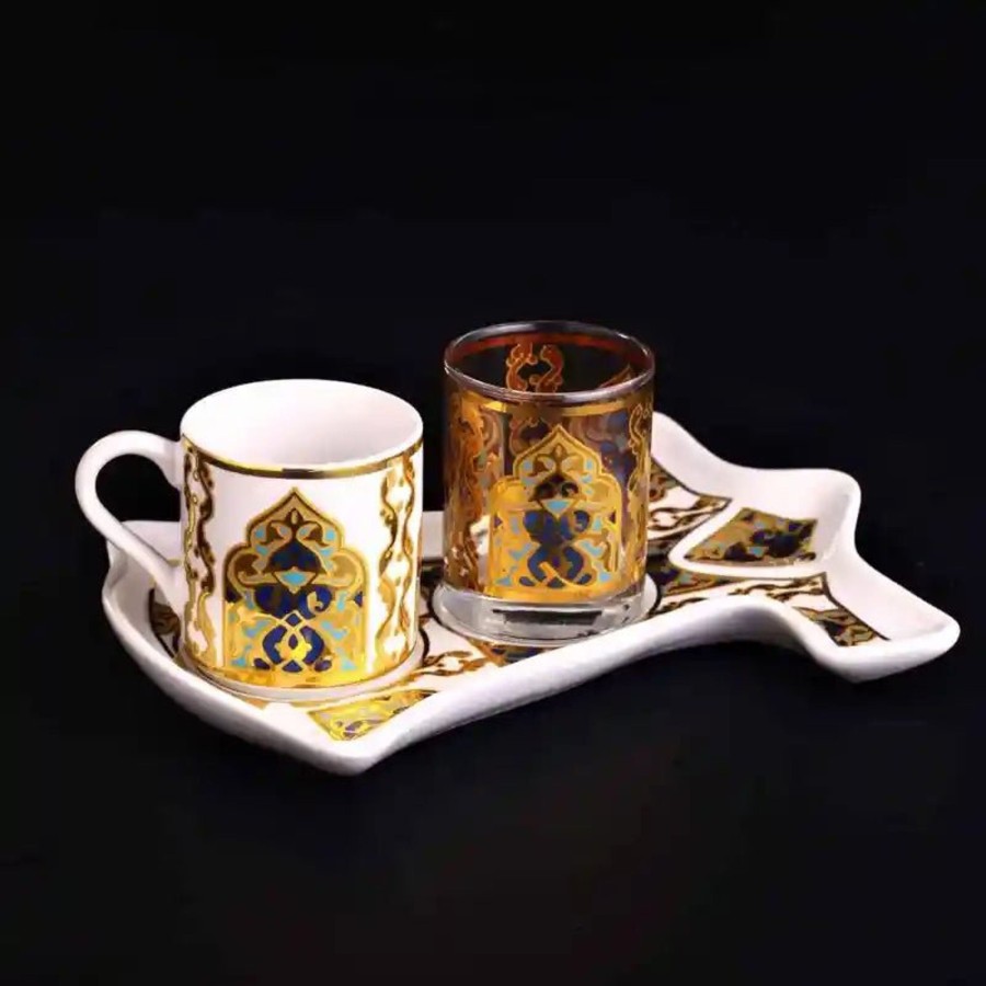 Drinkware Tea + Linen | Kemer Caftan Coffee Set