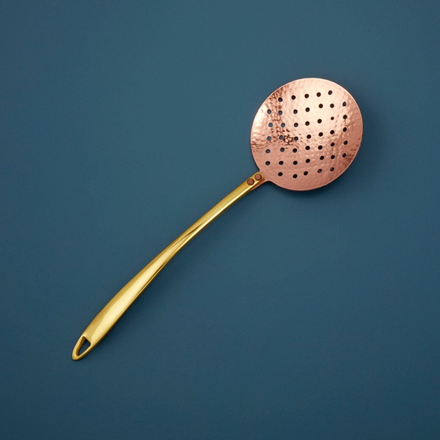 Serveware Tea + Linen | Hand Hammered Copper Skimmer