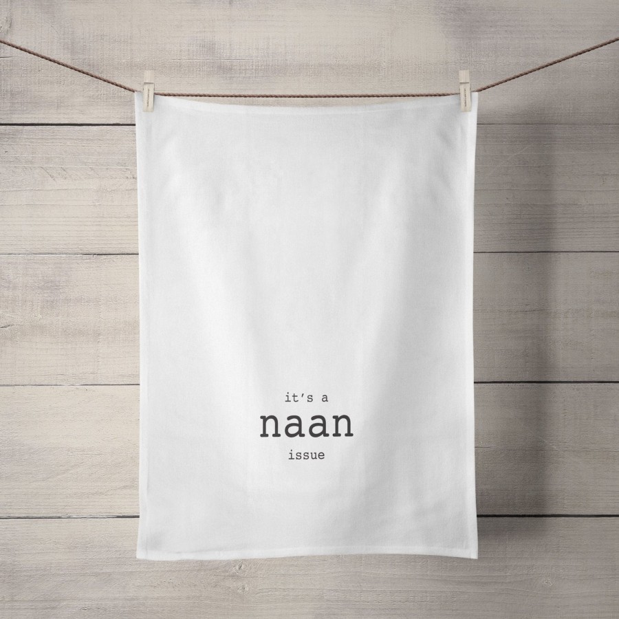 Tea Towels Tea + Linen | It'S A Naan Issue Tea Towel