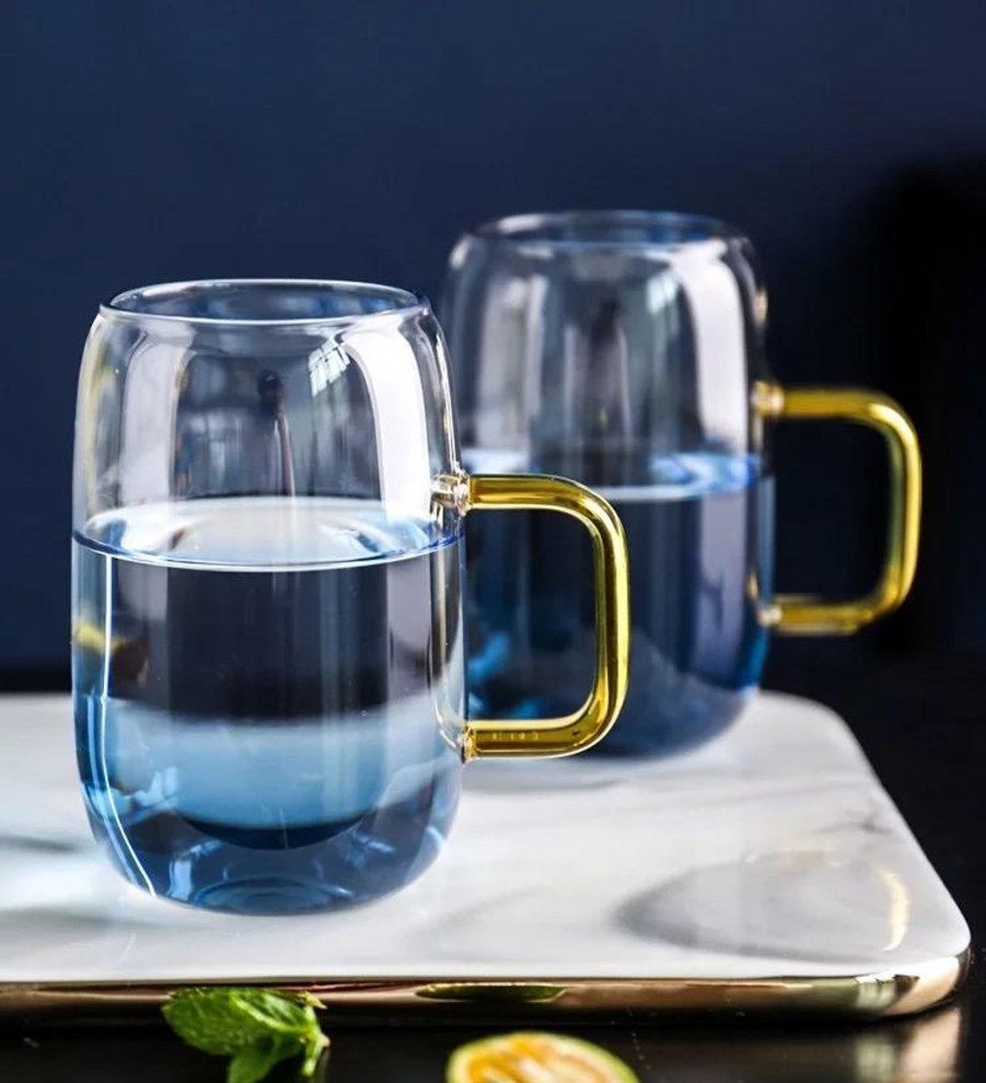 Serveware Tea + Linen | Blue Ombre Pitcher And Cups