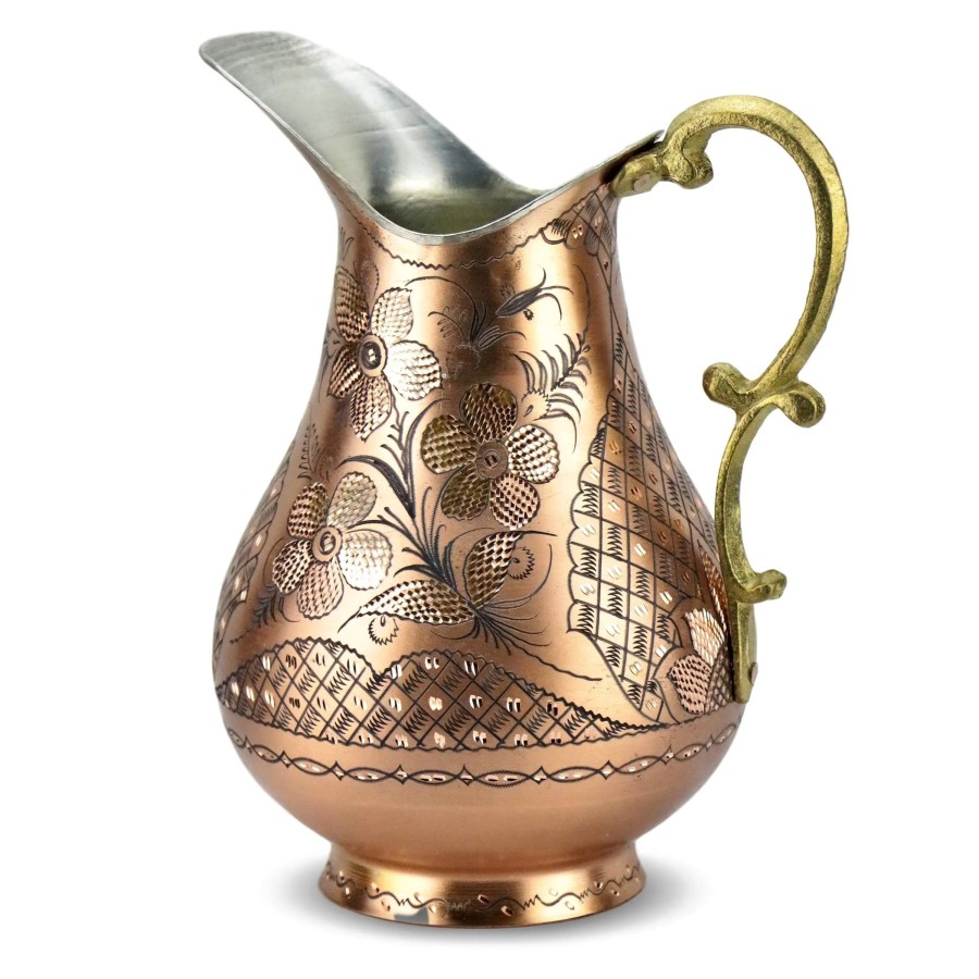 Decor Tea + Linen | Cicek Copper Pitcher