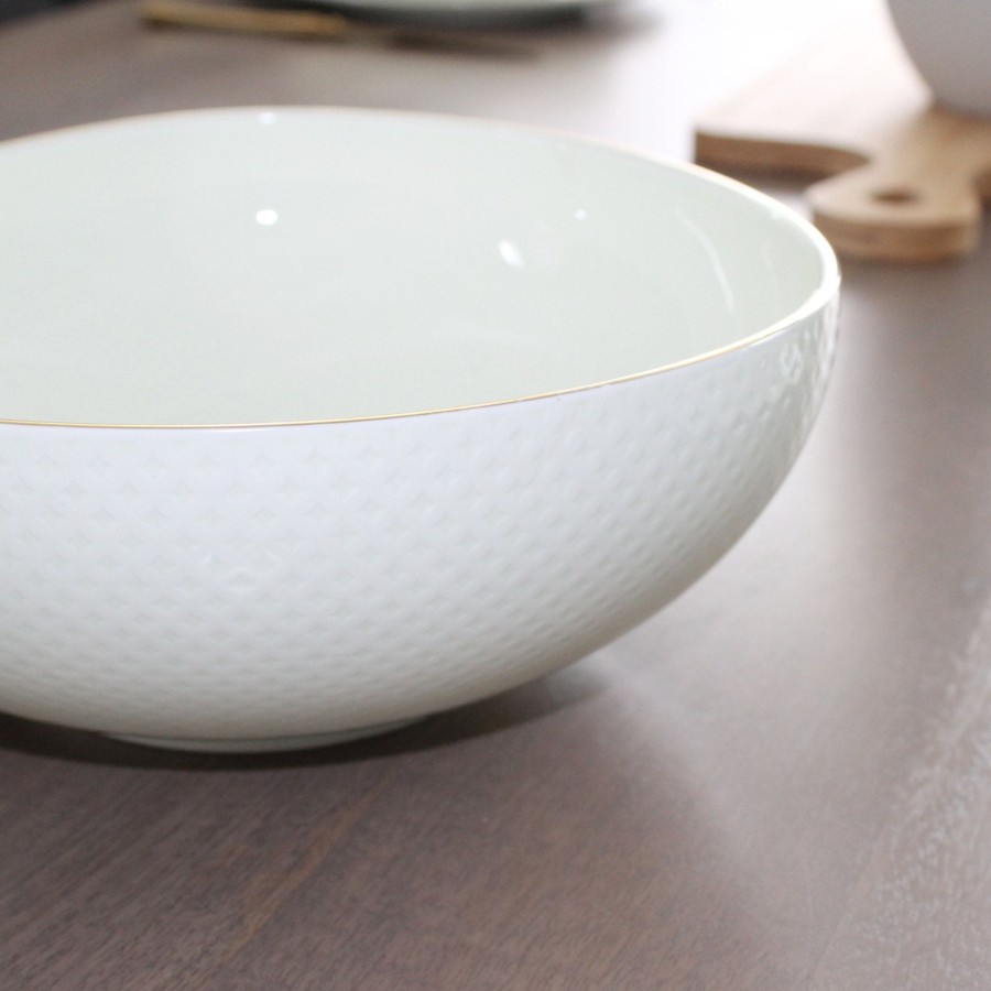 Dinnerware Tea + Linen | Camille Bone China Large Serving Bowl