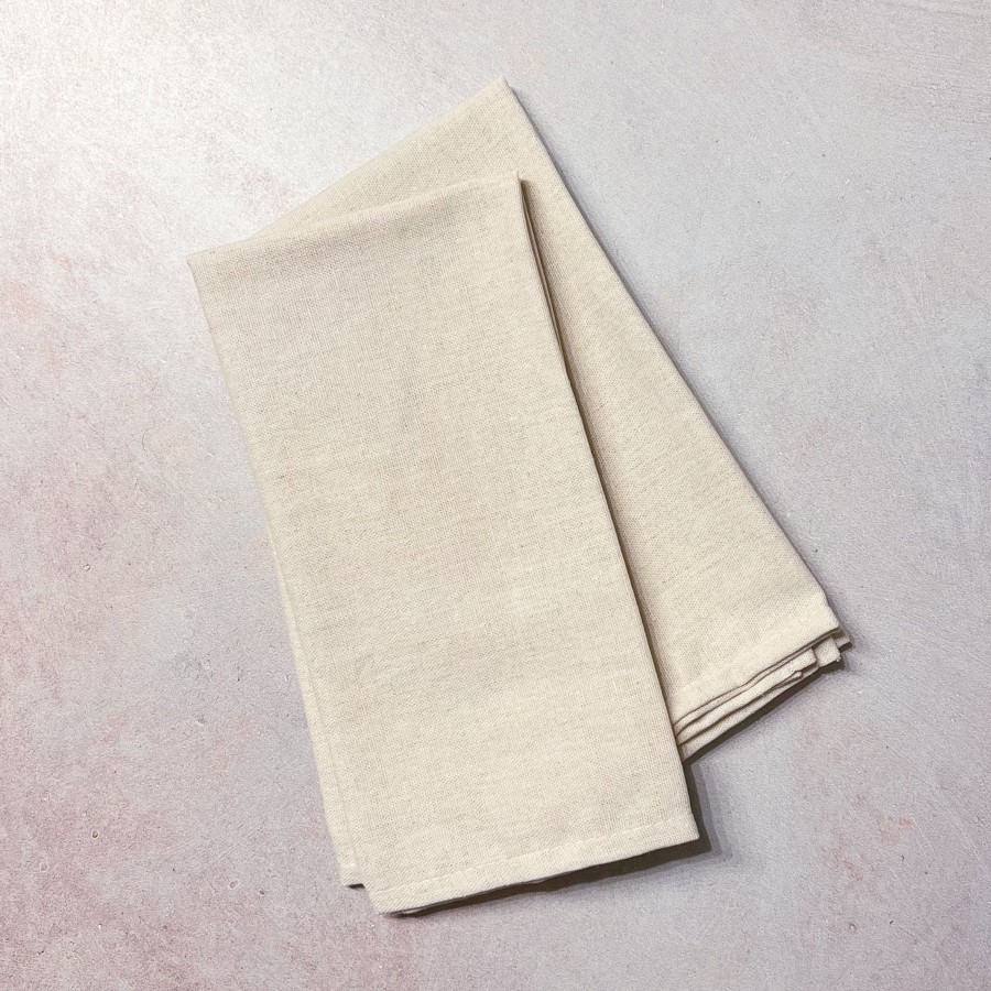 Decor Tea + Linen | Beige Cotton Napkin - Set Of 4