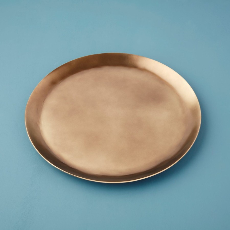 Dinnerware Tea + Linen | Aged Bronze Charger Plate