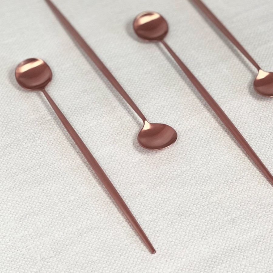 Flatware Tea + Linen | Annie Rose Gold Cocktail Stirrers - Set Of 4