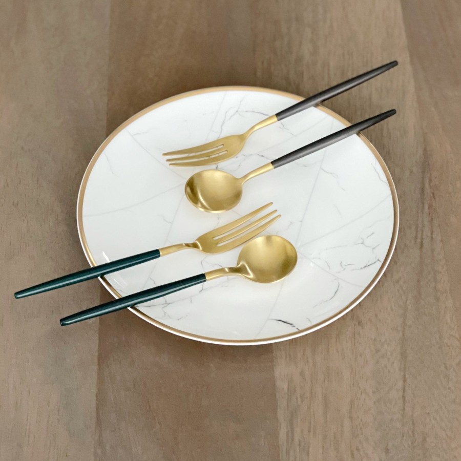 Flatware Tea + Linen | Altin Dessert Spoon And Fork Set