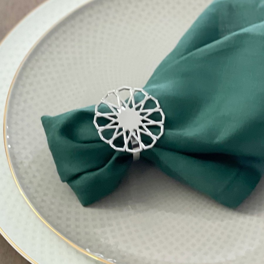 Table Linens Tea + Linen | Safa Napkin Ring - Set Of 4