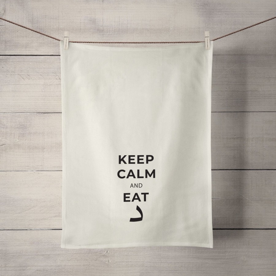 Tea Towels Tea + Linen | Keep Calm And Eat Dal