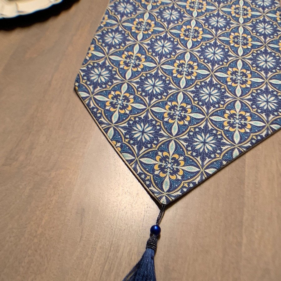 Table Linens Tea + Linen | Azul Table Runner