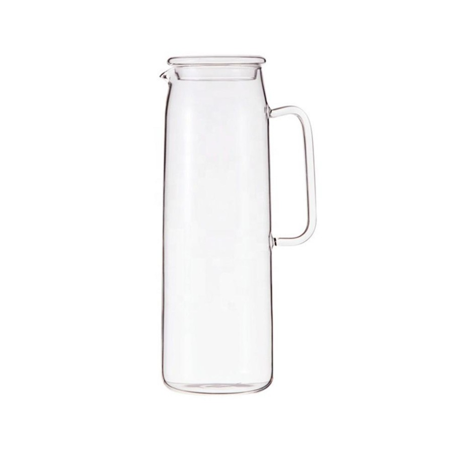 Serveware Tea + Linen | Safi Glass Pitcher With Clear Lid