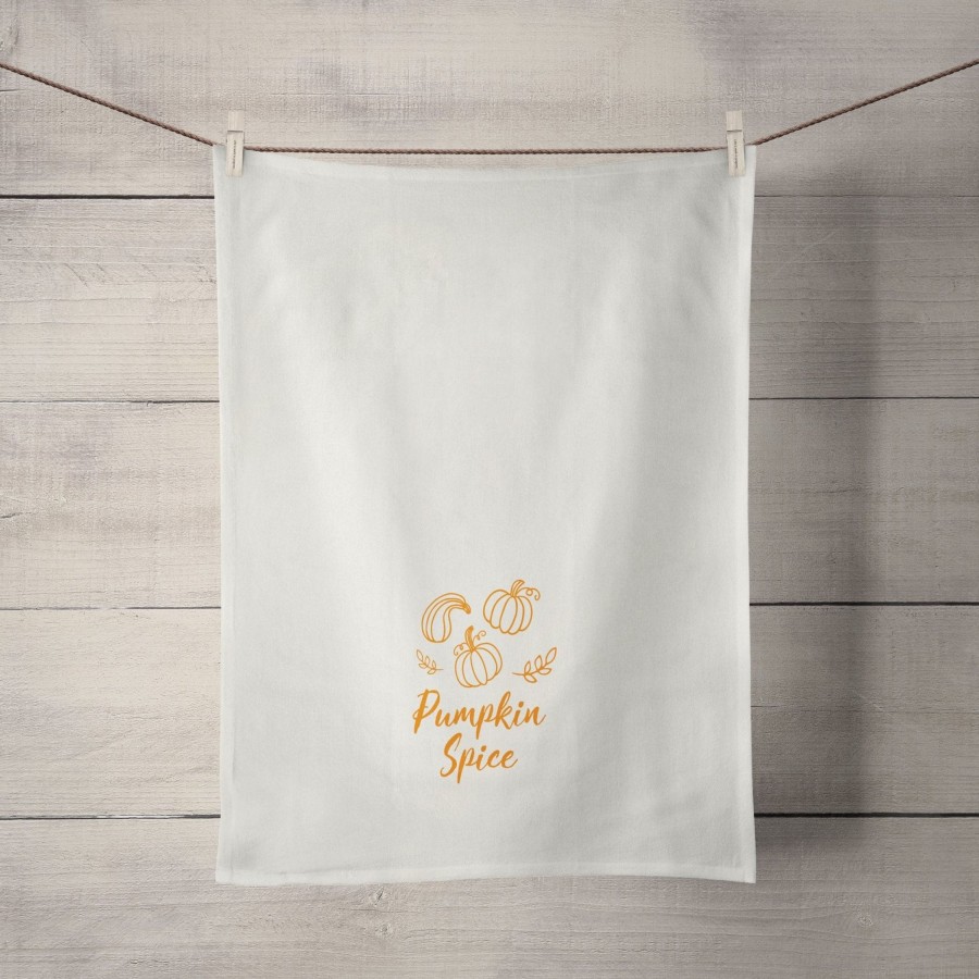 Tea Towels Tea + Linen | Pumpkin Spice Tea Towel