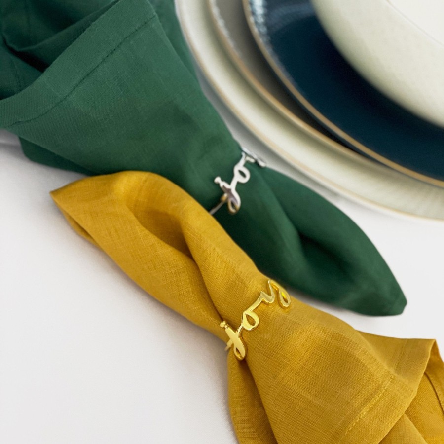 Table Linens Tea + Linen | Joy Napkin Ring