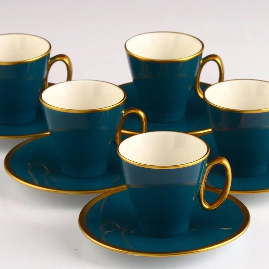 Drinkware Tea + Linen | Organic Dyed Porcelain Coffee Set