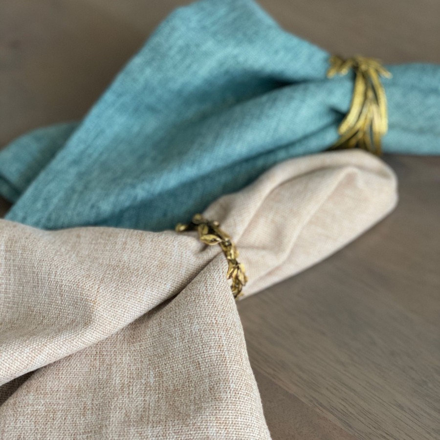 Table Linens Tea + Linen | Vintage Linen Napkin - Set Of 4