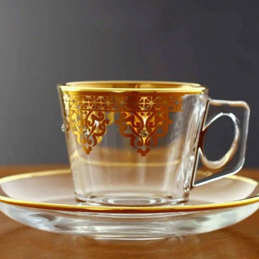 Drinkware Tea + Linen | Areni Embellished Espresso Set