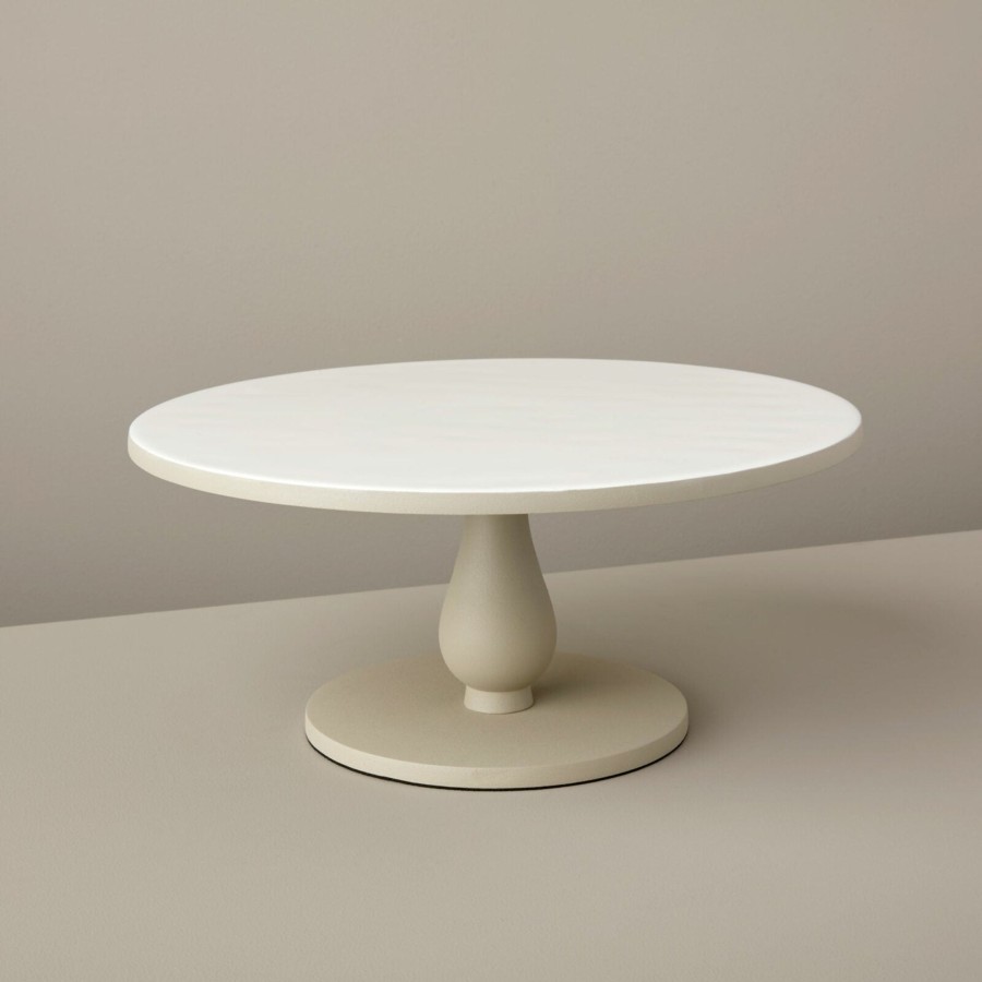 Serveware Tea + Linen | Alto Cake Stand In Dove - 12"