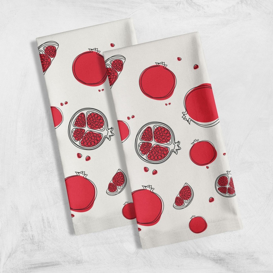 Tea Towels My Tea Towel | Pomegranate Tea Towel