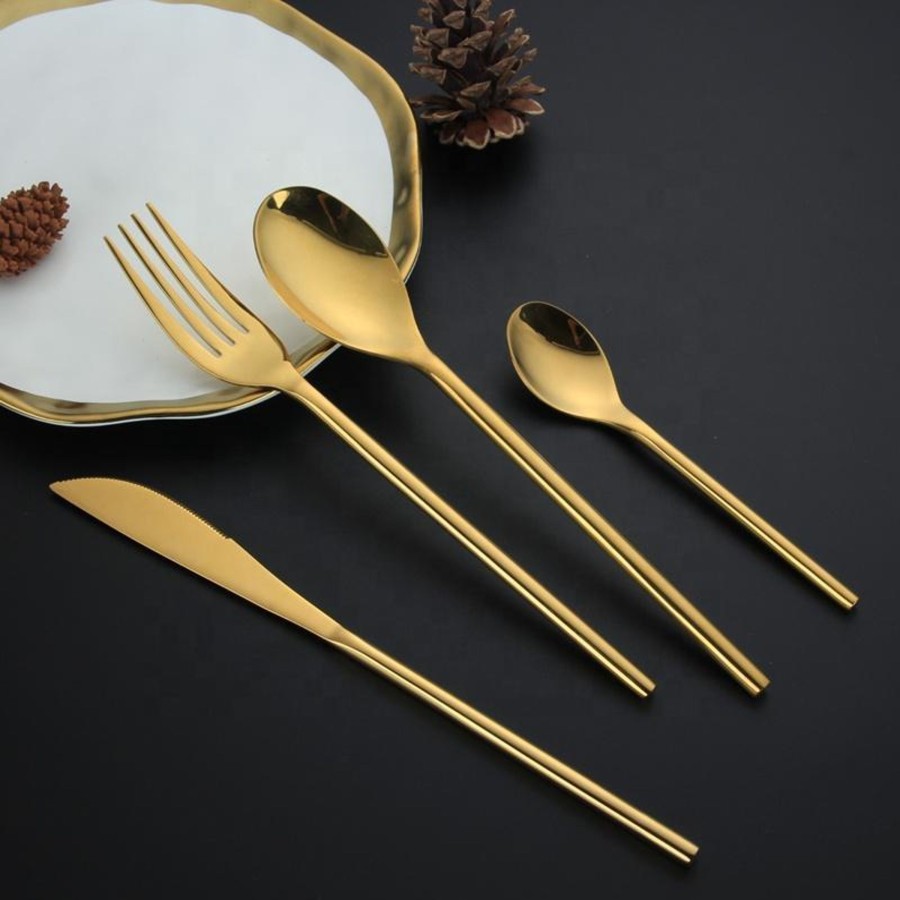 Flatware Tea + Linen | Lola Gold Flatware Set